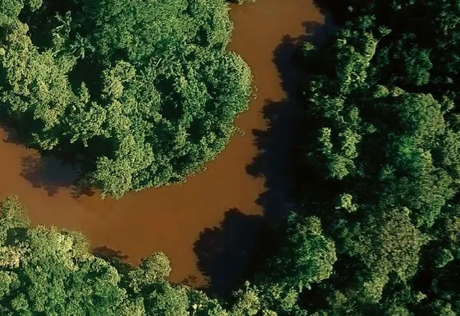 Brasilien, Fluss im Dschungel